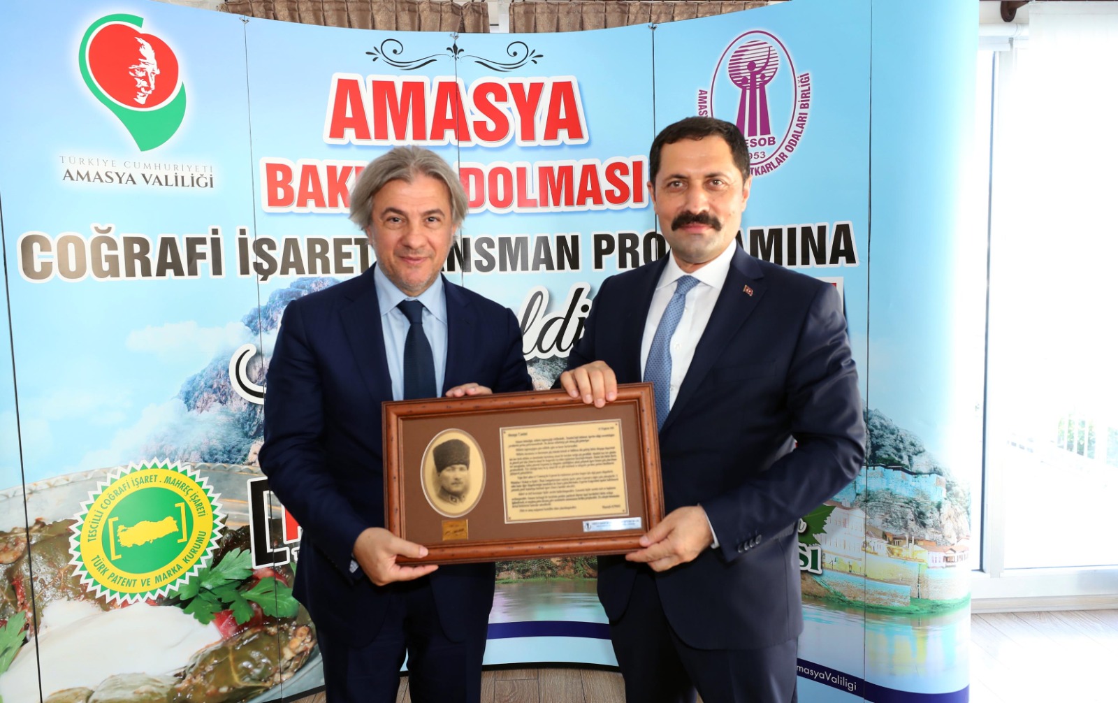 YHKB Birlik Müdürümüz Mustafa Örgüt, "Amasya Baklalı Dolma" Coğrafi İşareti Tanıtım Programına Katıldı